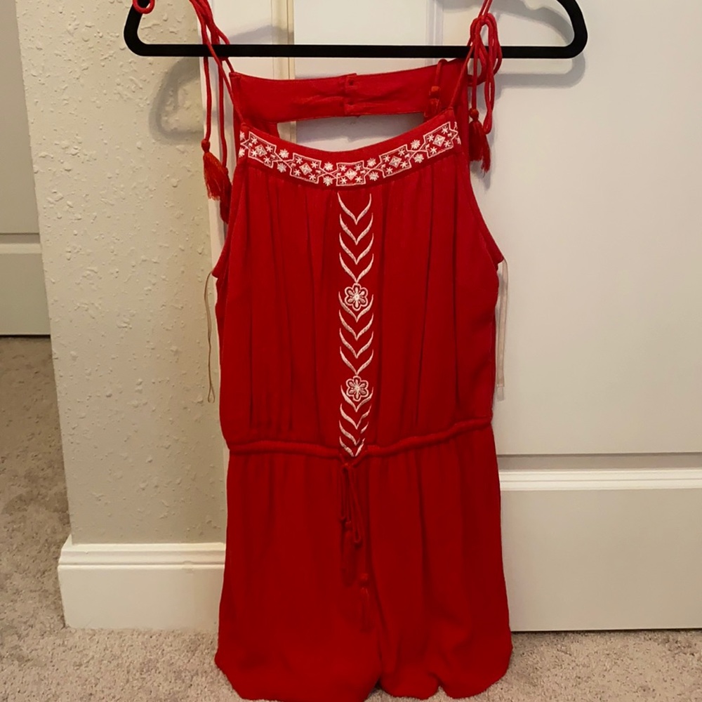 red romper